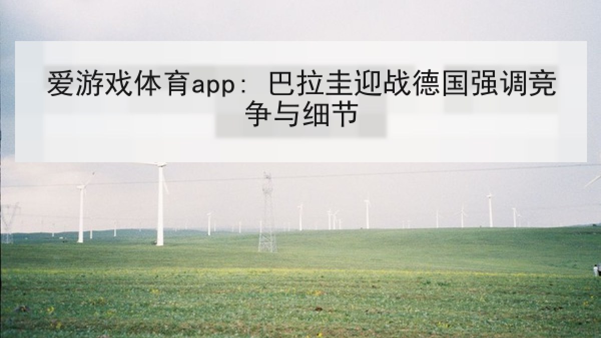 爱游戏体育app: 巴拉圭迎战德国强调竞争与细节